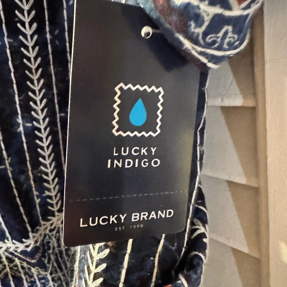 Lucky Brand Embroidered kimono Style Jacket - Picture 8 of 9